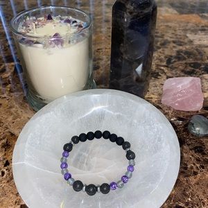 NEW 3/$22 Crystal, Lava Bead and Glass Bead Bracelet